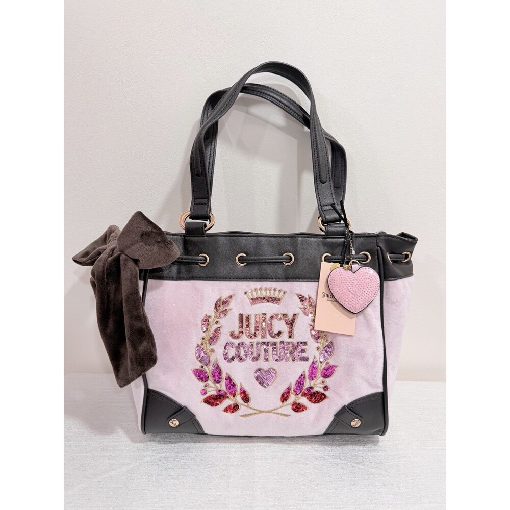 Juicy Couture Juicy Never Dies Chocolate/Chiffon Pink Daydreamer Tote Bag